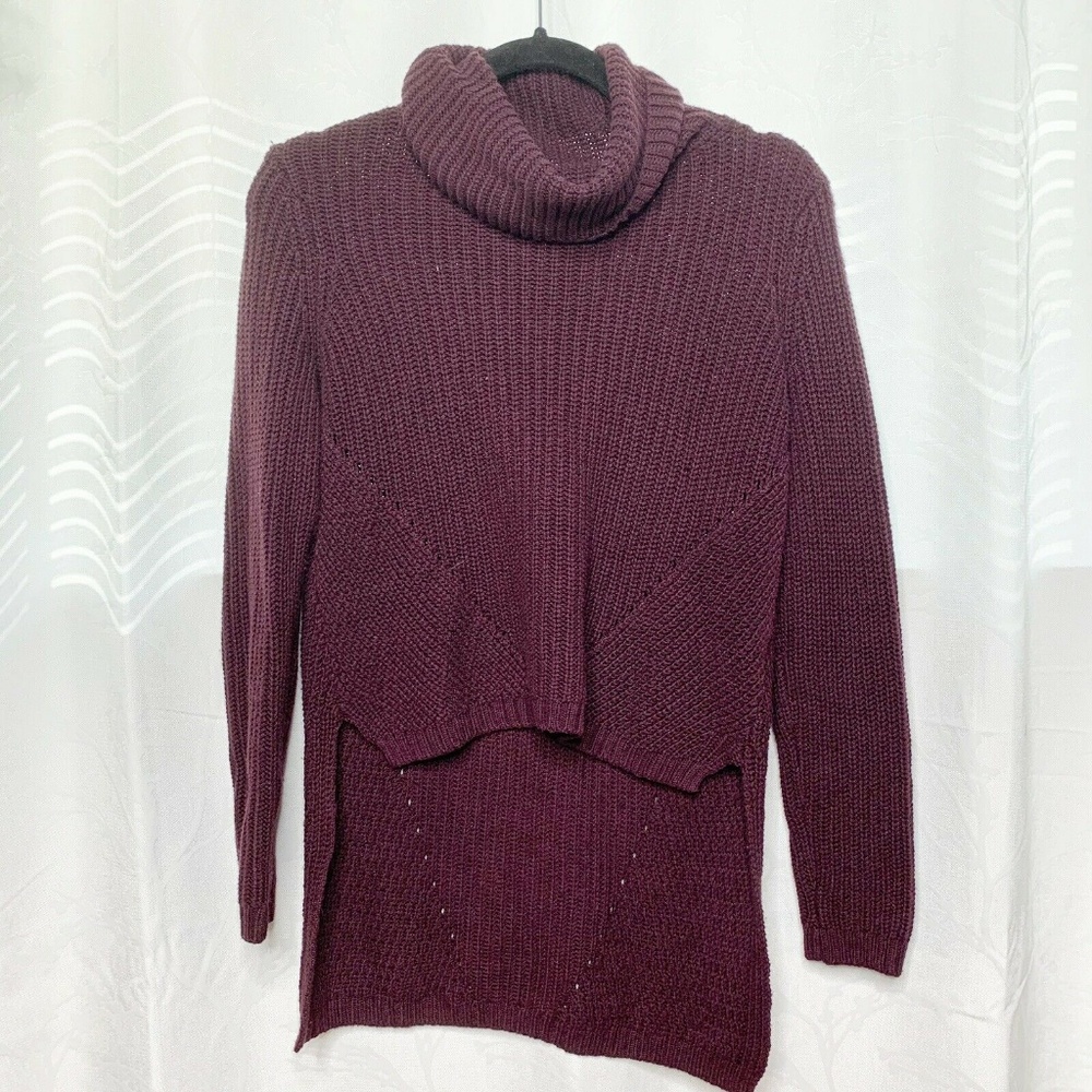 Anthropologie Moth High Low Turtleneck Sweater XS - Picture 5 of 7